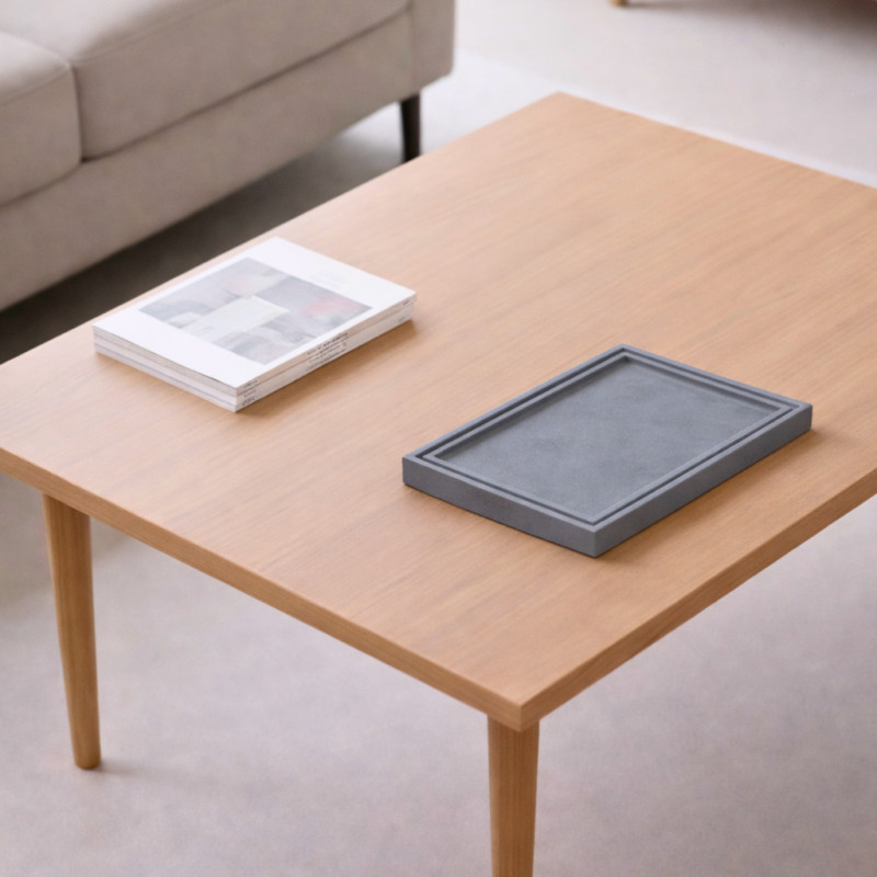 Frame – El Yapımı Minimal Sunum Tepsisi (Gri)